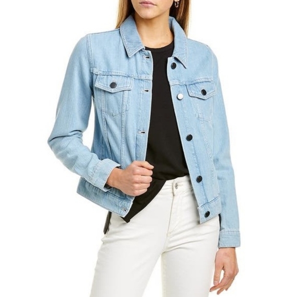 THEORY Declyn Denim Jean Jacket P XS - Picture 6 of 7